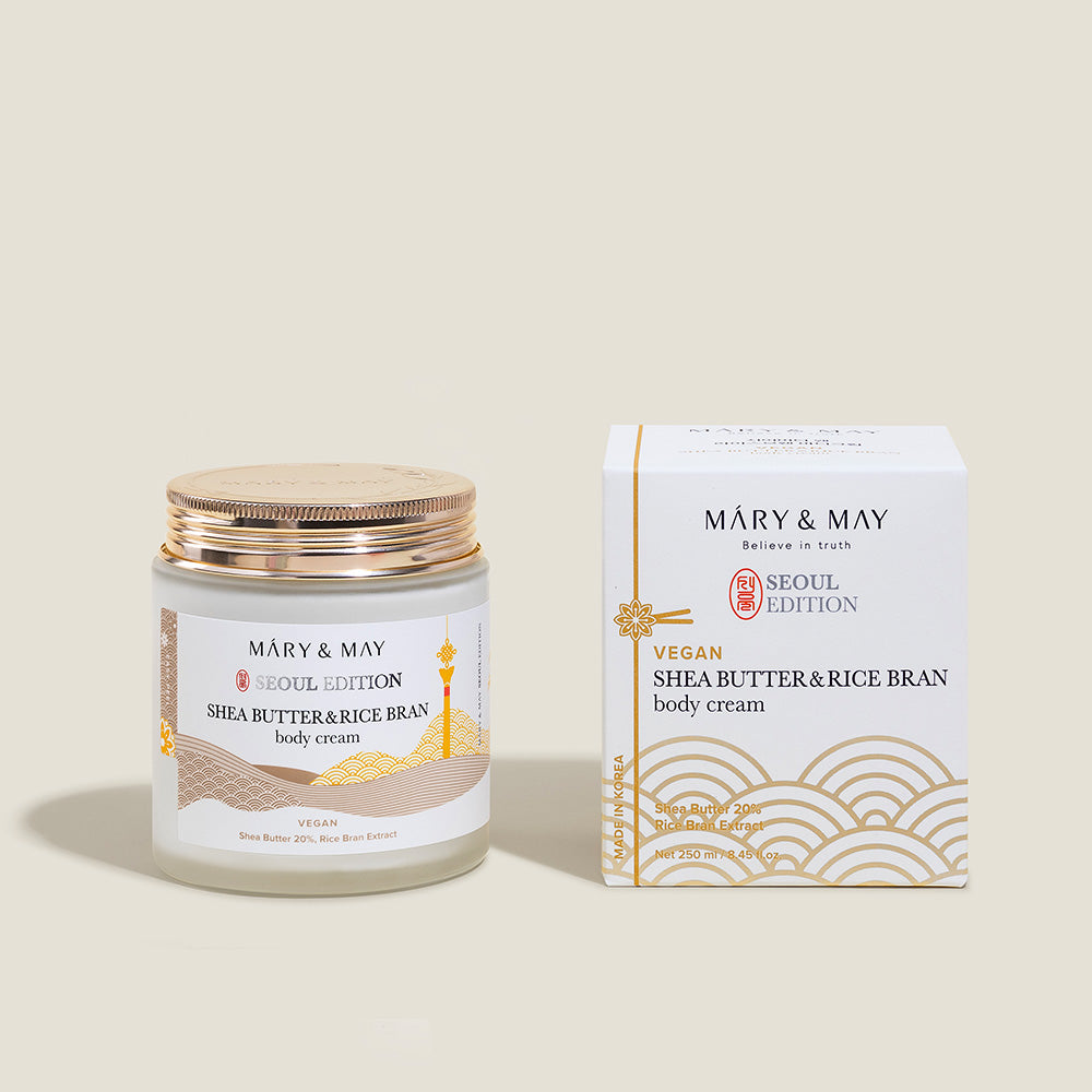 [Mary&amp;May] Крем для тела с маслом ши и рисовыми отрубями 250 мл