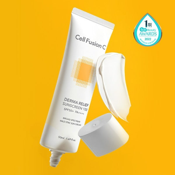 [CellFusionC] Солнцезащитный крем Derma Relief 100 SPF50+/PA++++ 50 мл